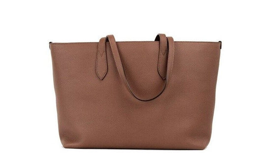 Ardwell Medium Tan Logo Pebbled Leather Shoulder Tote Handbag Purse Brown