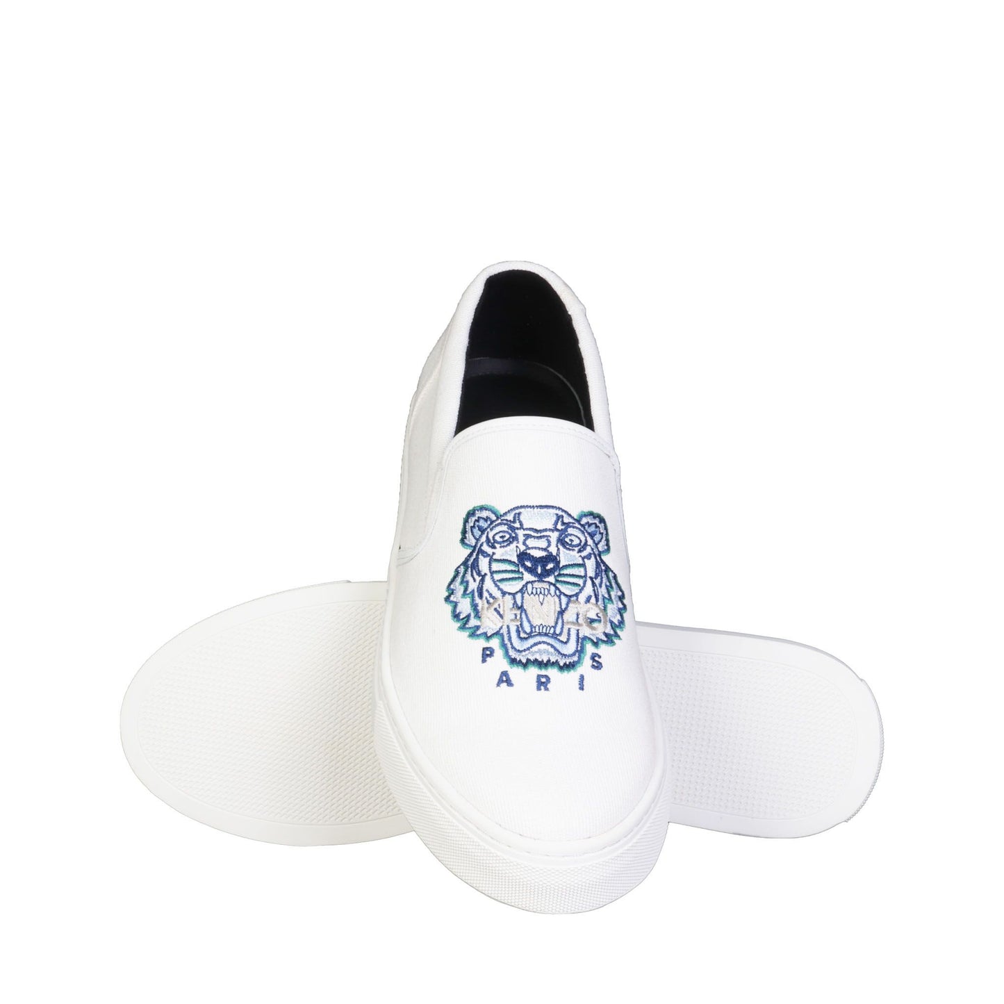 Elegant Kenzo Slip Ons with Rubber Sole