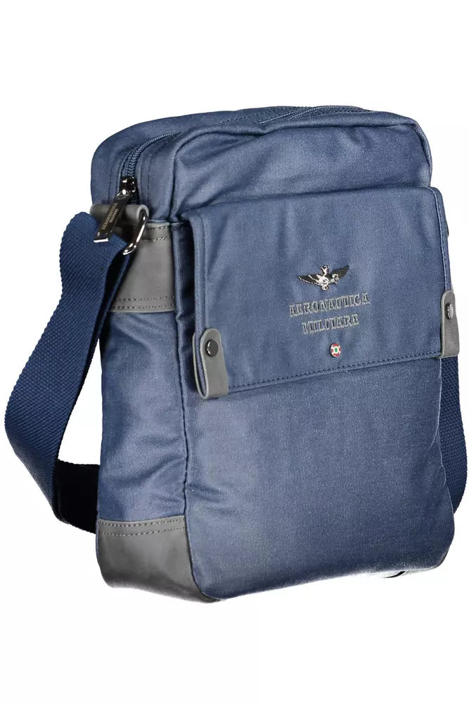 Chic Blue Shoulder Bag with Laptop Compartment
