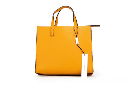Mini Grind Desert Sun Orange Leather Crossbody Tote Handbag Purse