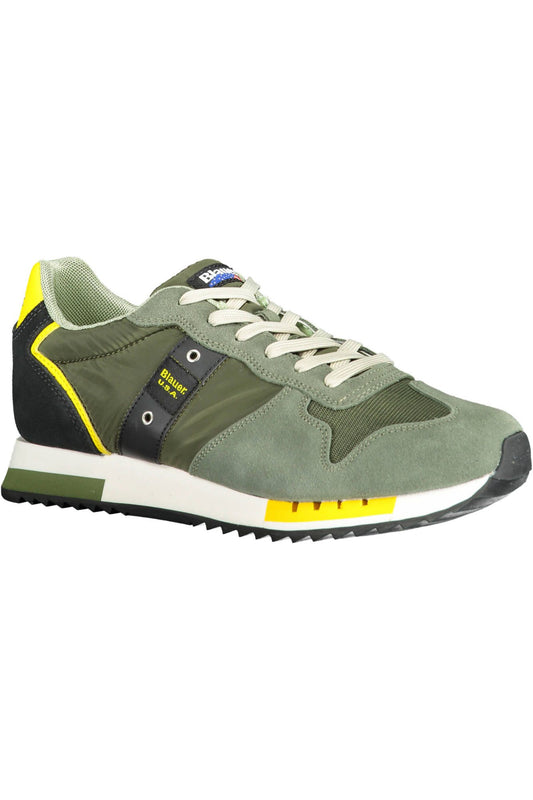 Emerald Contrasts Lace-Up Sports Sneaker