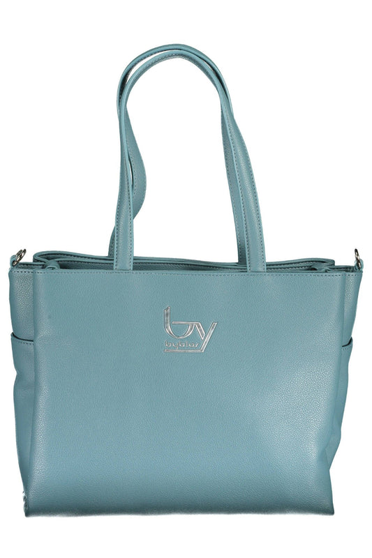 Elegant Blue Convertible Handbag with Chain Strap