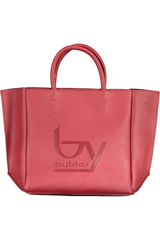 Chic Red Two-Handle Bag with Shoulder Strap