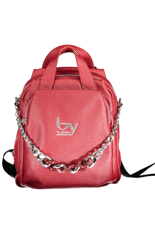 Chic Red Urban Backpack with Polished Appeal