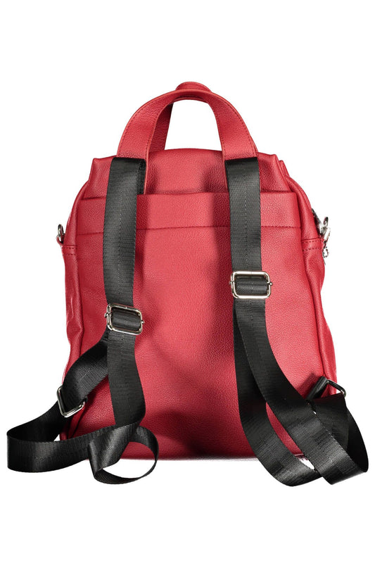 Chic Red Urban Backpack with Polished Appeal