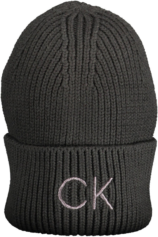 Chic Embroidered Logo Cap in Black
