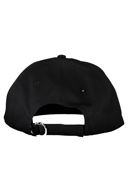 Organic Cotton Logo Visor Hat - Sleek Black