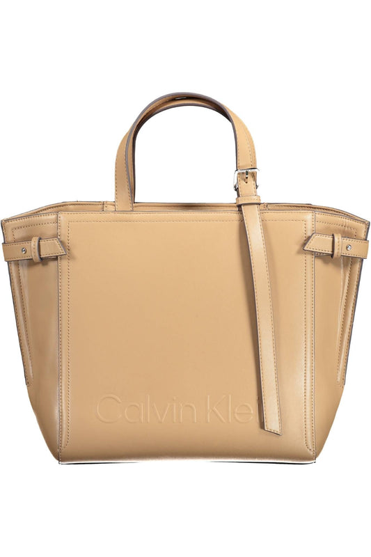 Elegant Brown Shoulder Bag with Adjustable Strap