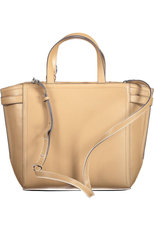 Elegant Brown Shoulder Bag with Adjustable Strap