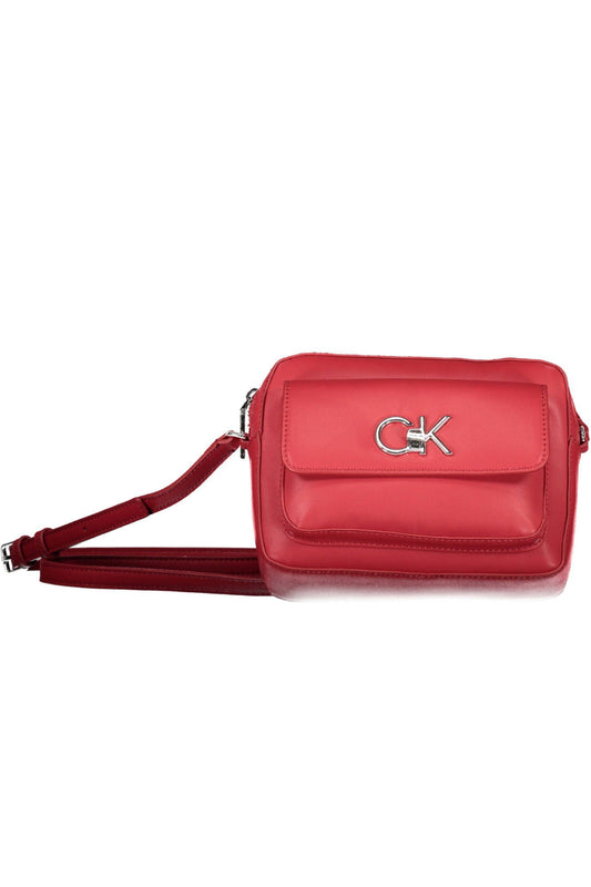 Chic Red Adjustable Shoulder Bag