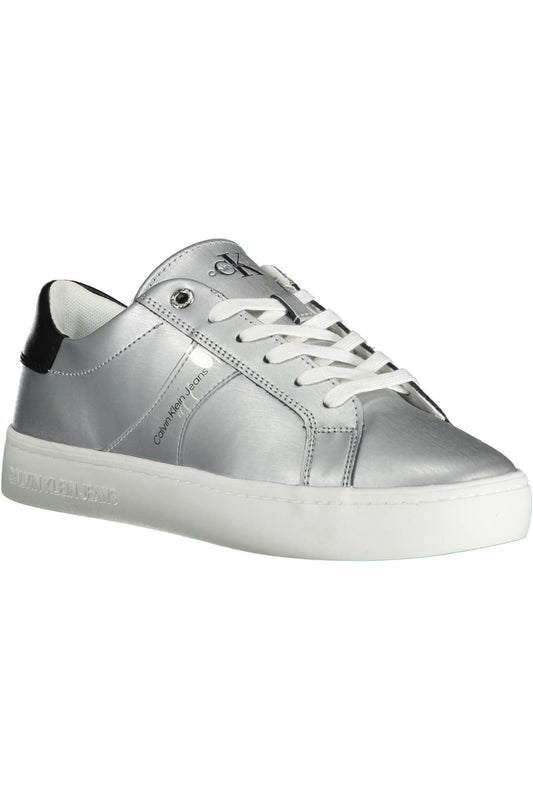 Silver Cotton Sneaker