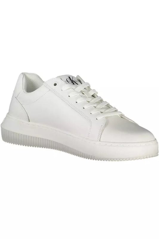 Sleek White Contrast Sneakers with Eco-Conscious Appeal