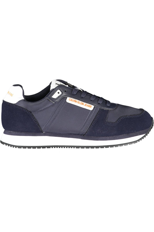 Blue Contrast Sole Sports Sneakers