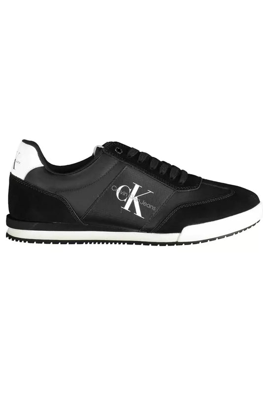 Sleek Recycled Sports Sneakers with Logo Detail