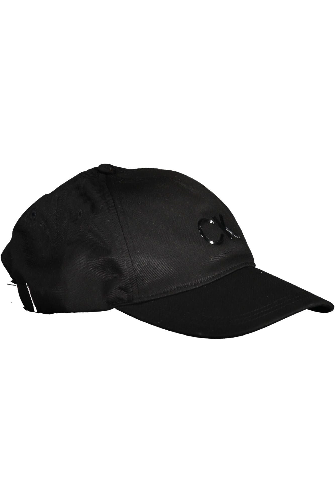 Sleek Black Visor Cap with Logo Accent