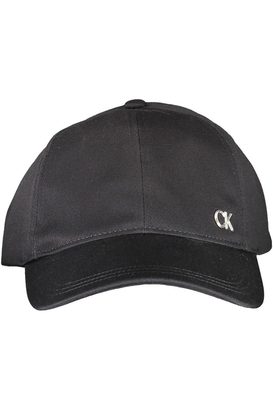 Elegant Organic Cotton Visor Cap - Classic Black