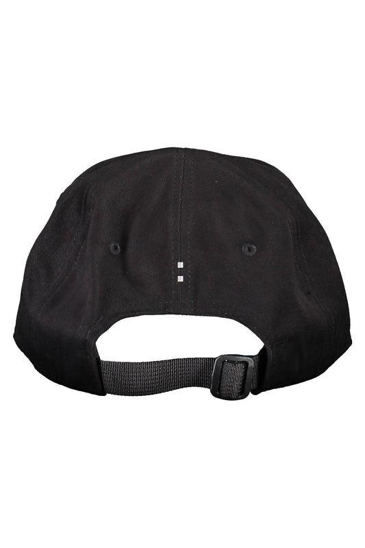 Sleek Black Adjustable Cotton Cap