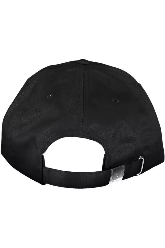Sleek Black Visor Hat with Signature Logo
