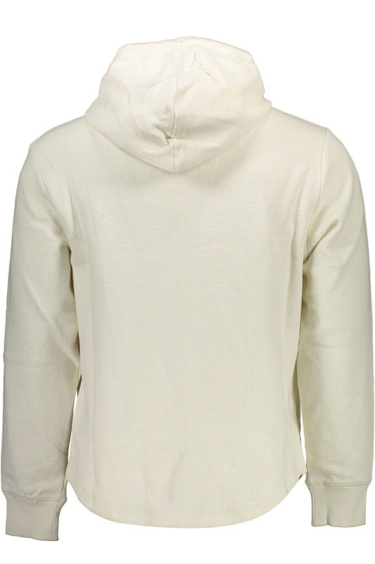 Elegant White Hooded Sweatshirt