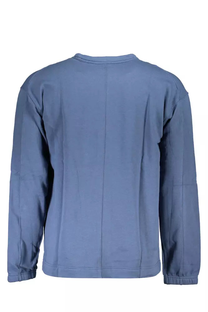 Sleek Long-Sleeved Blue Sweatshirt