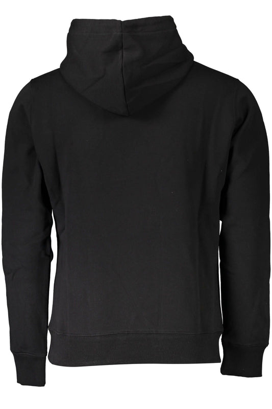 Sleek Hooded Sweatshirt with Contrasting Embroidery