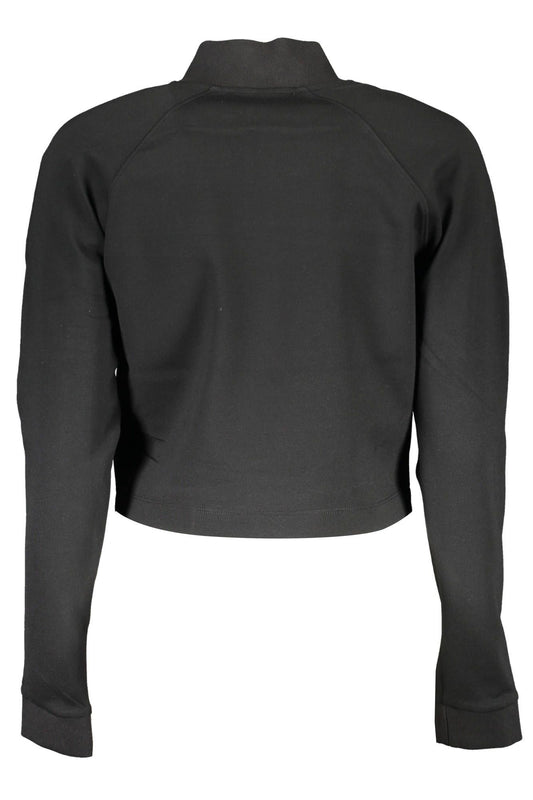 Elegant High Collar Zip T-Shirt - Contrasting Accents