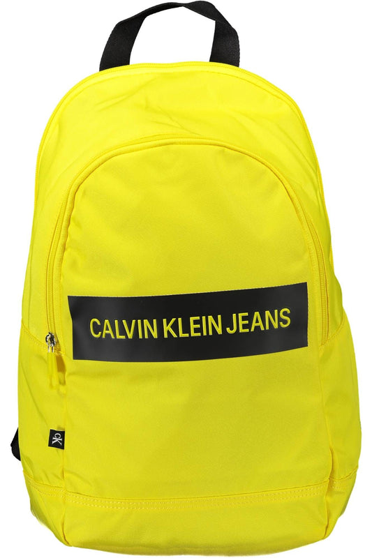 Chic Yellow Backpack with Laptop Pocket
