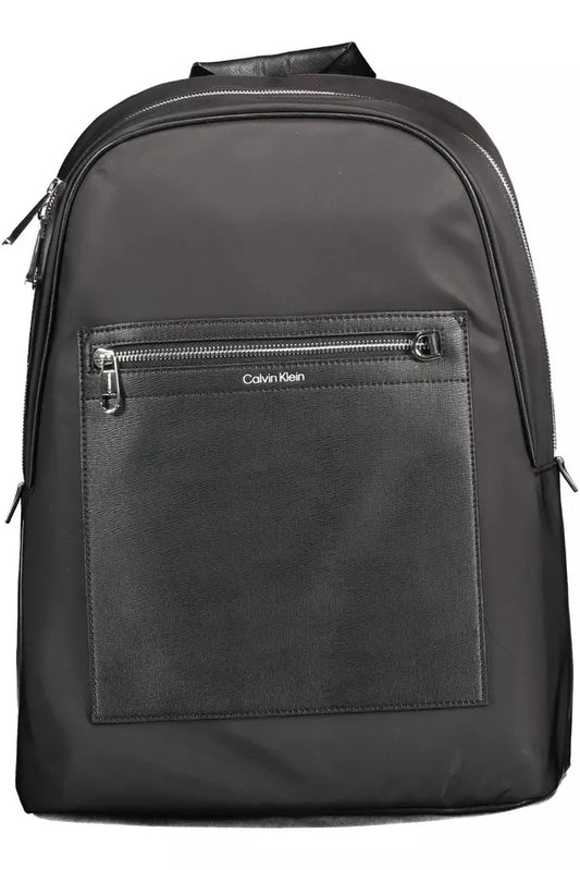 Sleek Black Designer Backpack with Laptop Pocket