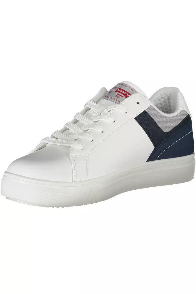 Sleek White Carrera Sneakers with Contrasting Accents
