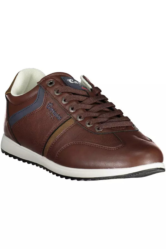 Sleek Brown Sneakers with Contrasting Accents