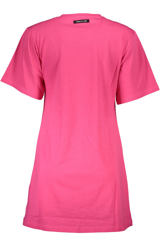Chic Pink Printed Logo Tee - Regular Fit
