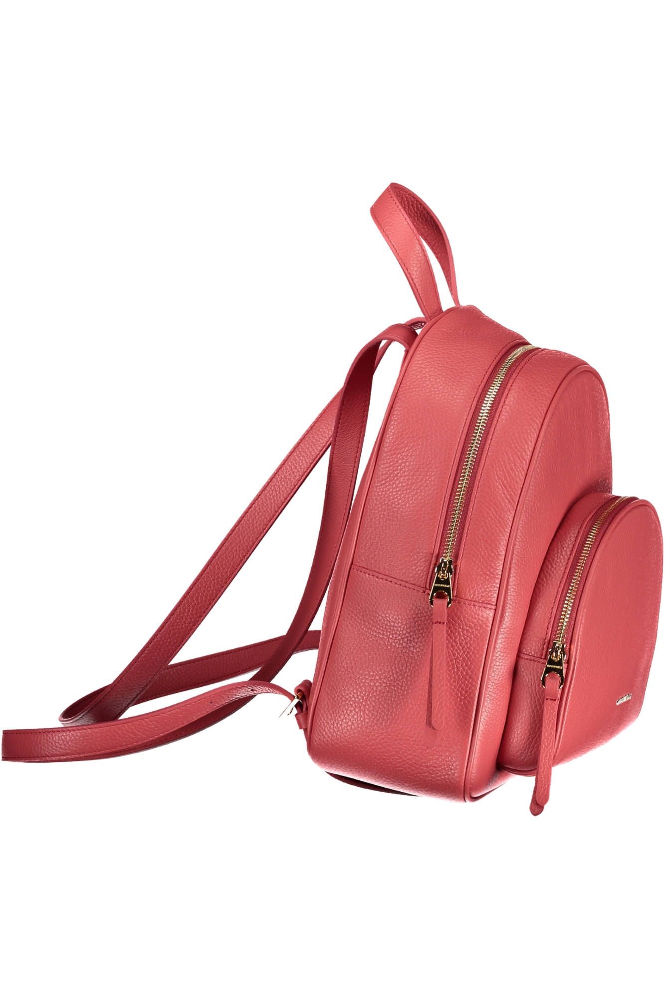 Elegant Pink Leather Backpack for Stylish Outings