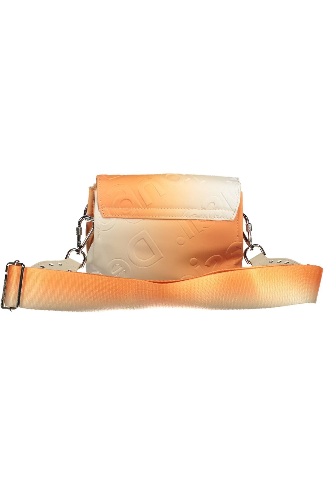 Chic Orange Contrast Detail Handbag