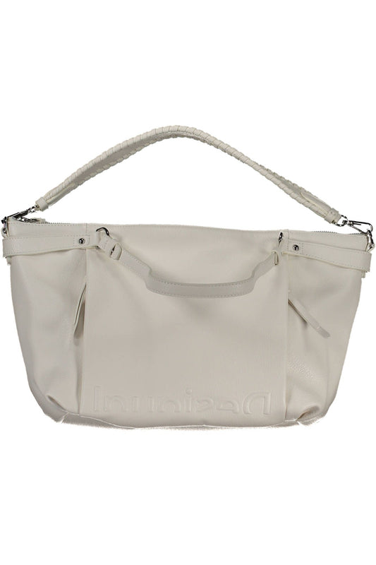 Chic White Multi-Strap Handbag Delight
