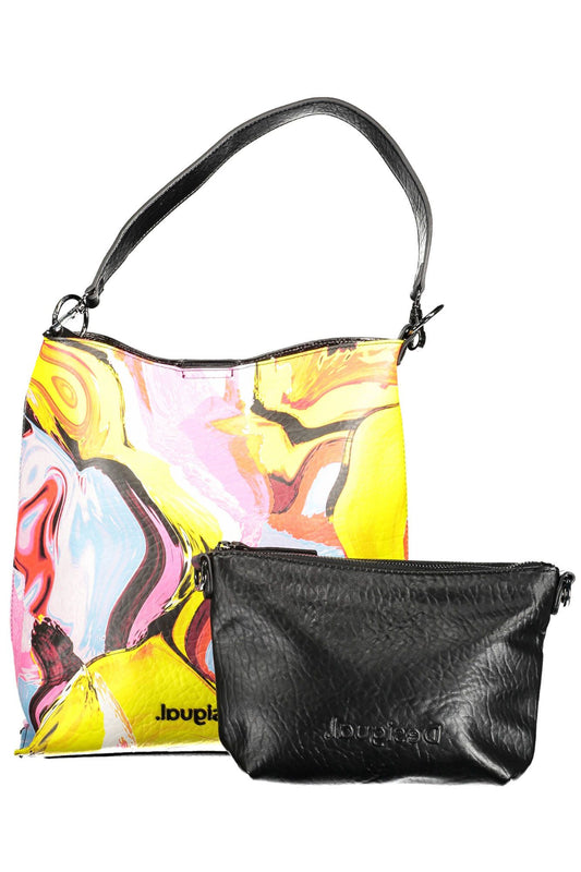 Chic Two-in-One Yellow Handbag with Clutch