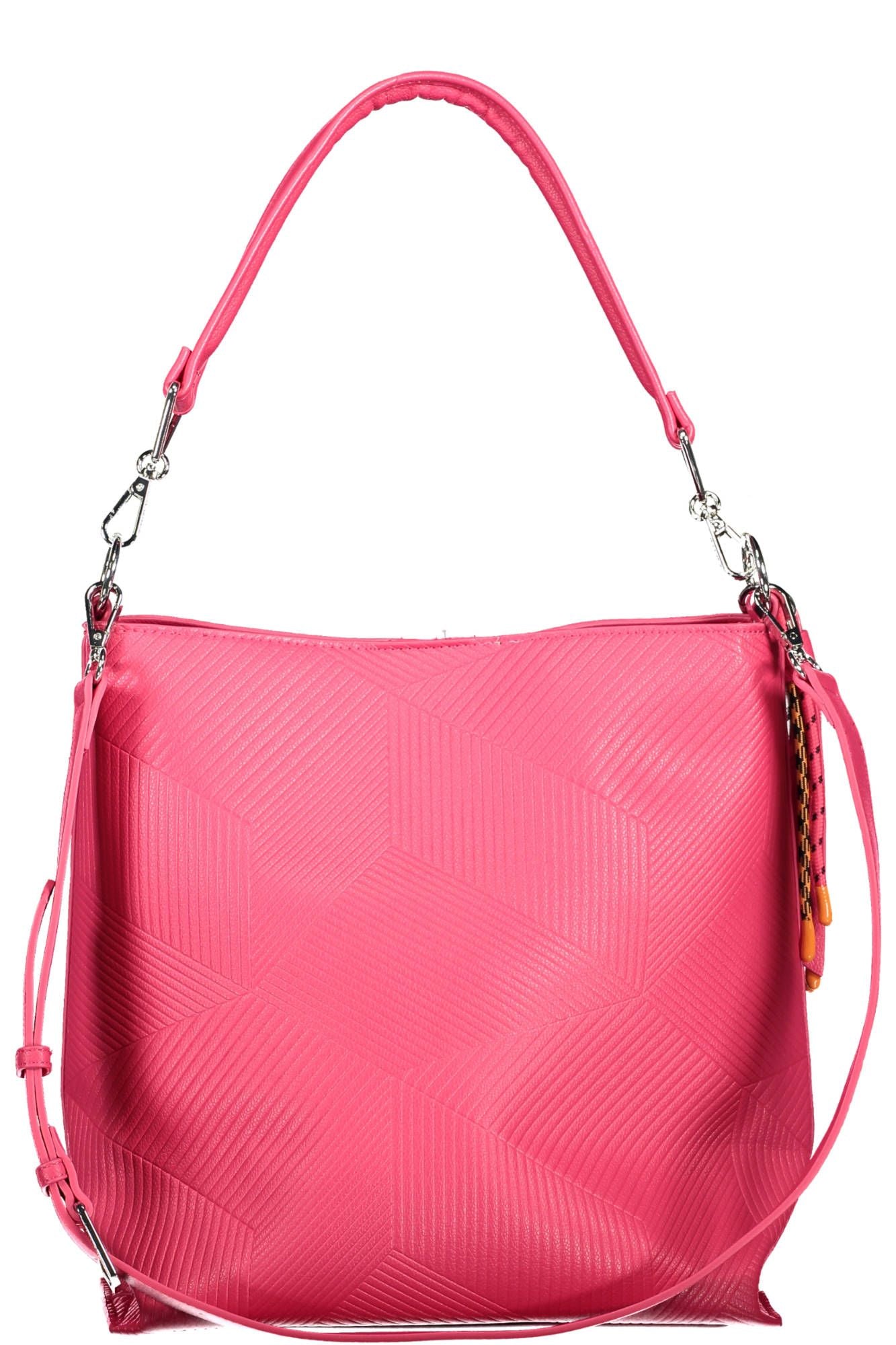Vibrant Pink Convertible Handbag