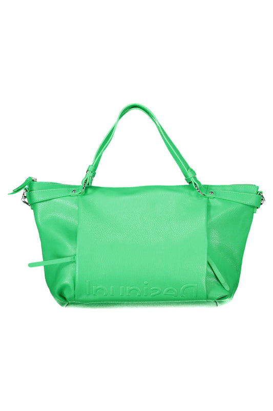 Chic Green Handbag with Versatile Handles
