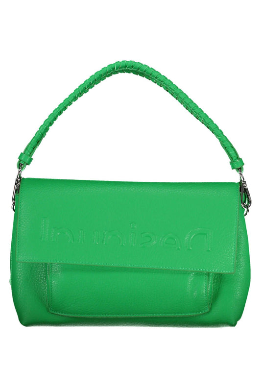 Chic Green Convertible Handbag With Versatile Straps