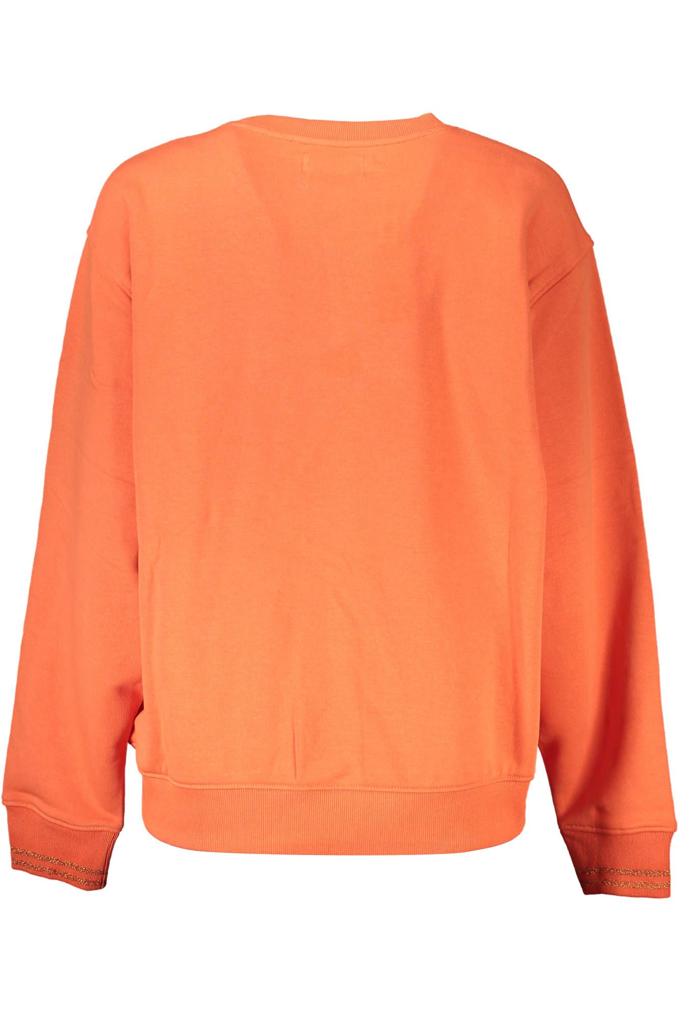 Vibrant Orange Sweatshirt with Chic Logo Detail