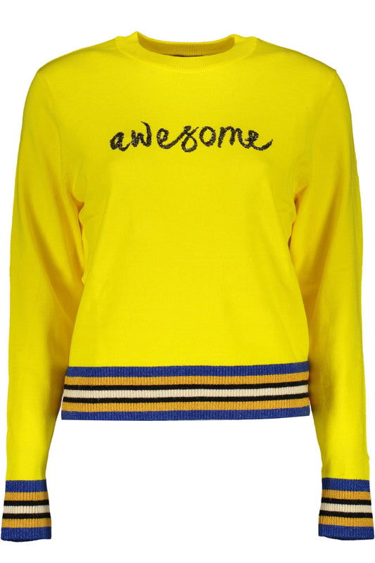 Radiant Yellow Contrast Detail Sweater