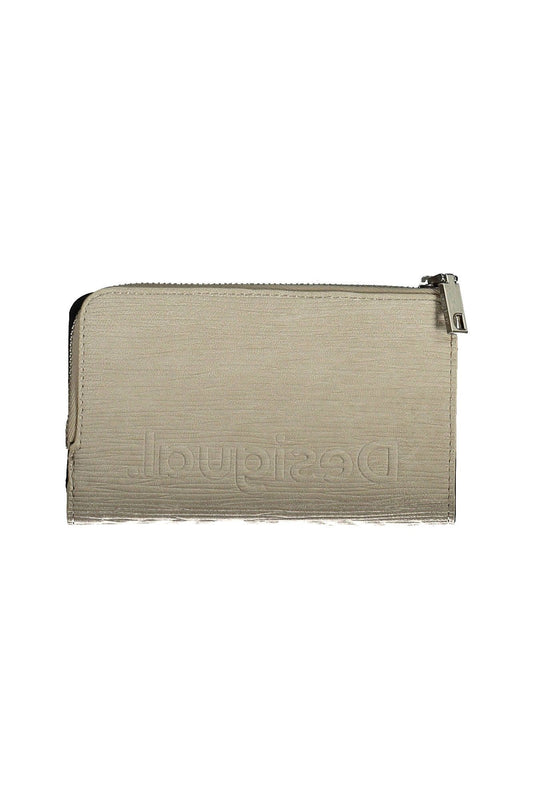 Elegant White Tri-Compartment Wallet