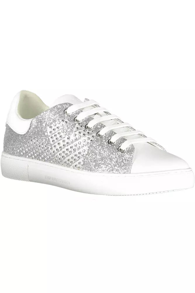 Silver Lure Sports Sneakers with Contrasting Details