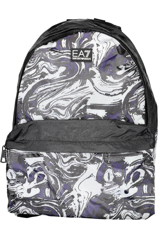 Elegant Black Backpack with Logo Detailing
