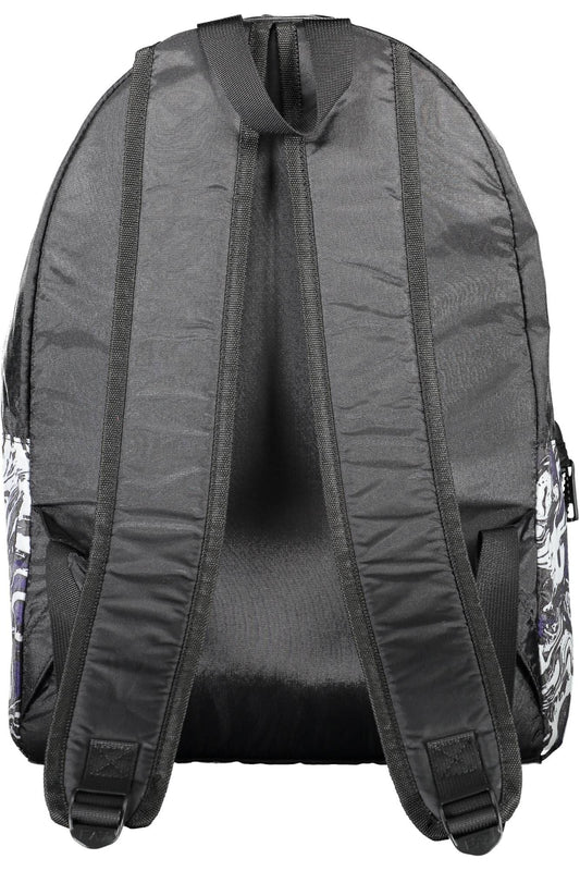 Elegant Black Backpack with Logo Detailing