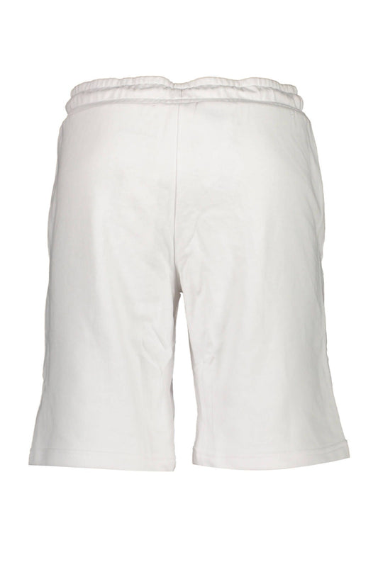 Chic White Fila Sporty Bermuda Shorts