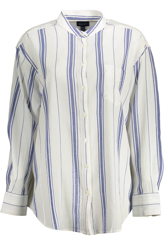 Elegant Long-Sleeved Mandarin Collar Shirt