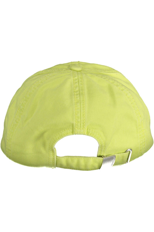Chic Organic Cotton Visor Hat in Vibrant Yellow