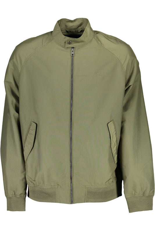 Elegant Green Sports Jacket with Zip Detail