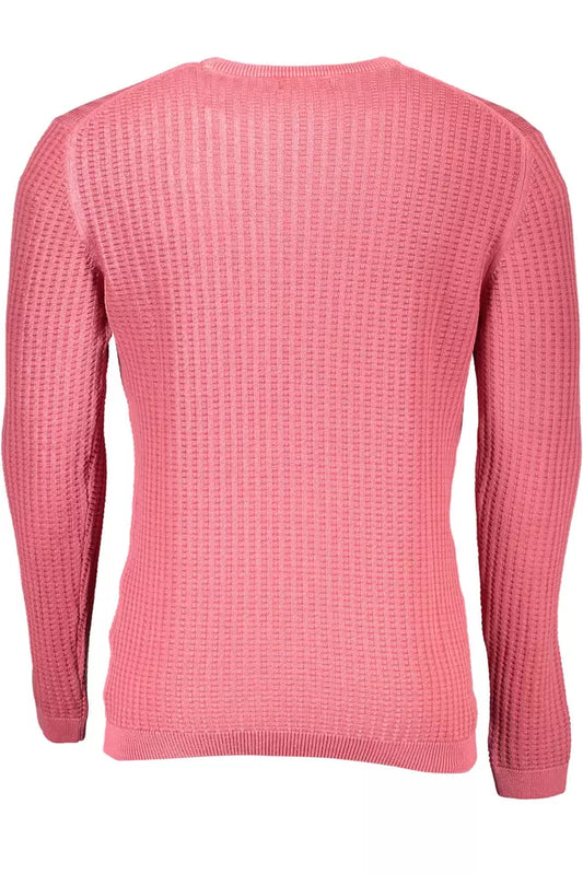 Elegant Red Round Neck Sweater with Gant Logo