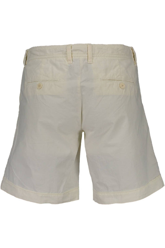 Chic White Cotton Shorts with Logo Detail
